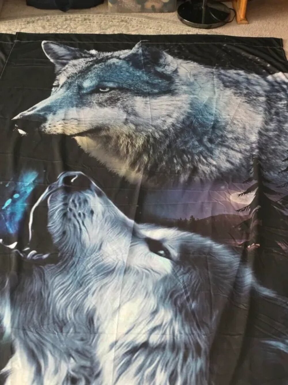 Wolf Curtains 52x82 Each Panel - Picture 2 of 6